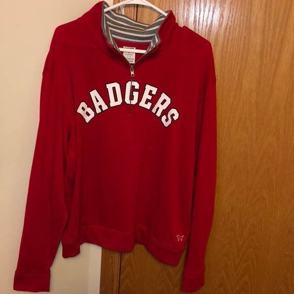 PINK Victoria's Secret Sweaters - Wisconsin Badgers Sweater L NWT Victoria’s Secret